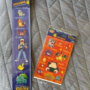 New in Package Vintage 90’s Pokemon Sticker Sheets Bundle